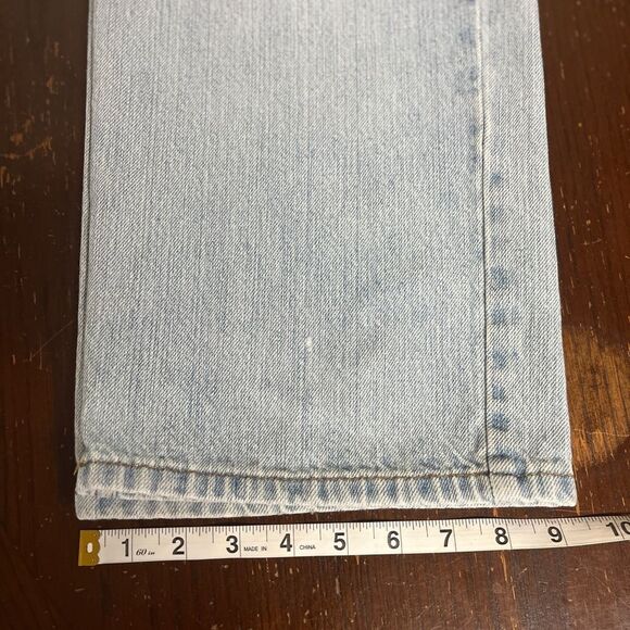 VTG Chaps Ralph Lauren Denim Jeans Straight Leg Light Wash Blue Sz 34x30 - Picture 9 of 12